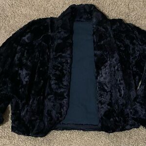 Black Faux Fur Jacket